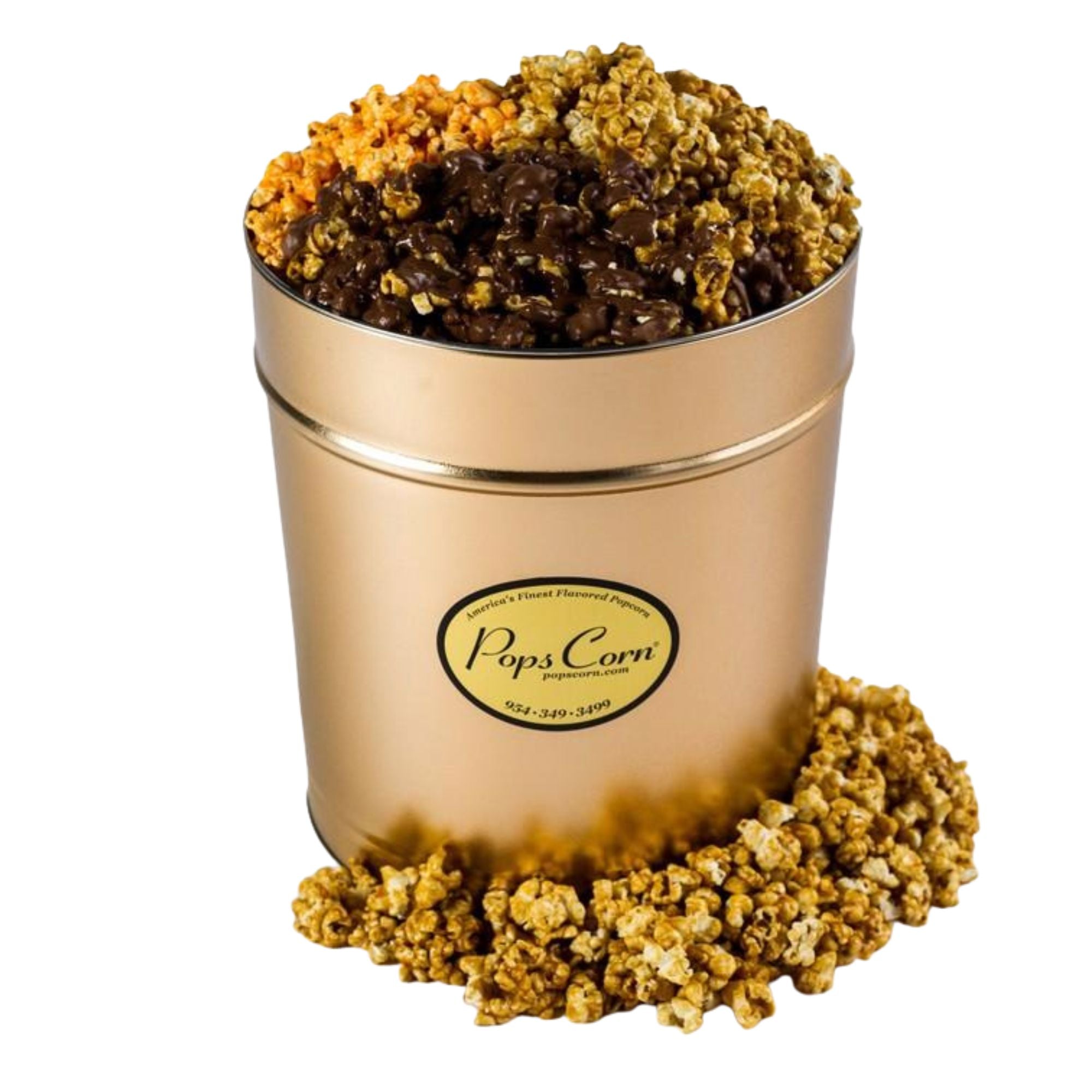 4 Gallon Signature Gold-Free Shipping Signature Tins Pops Corn