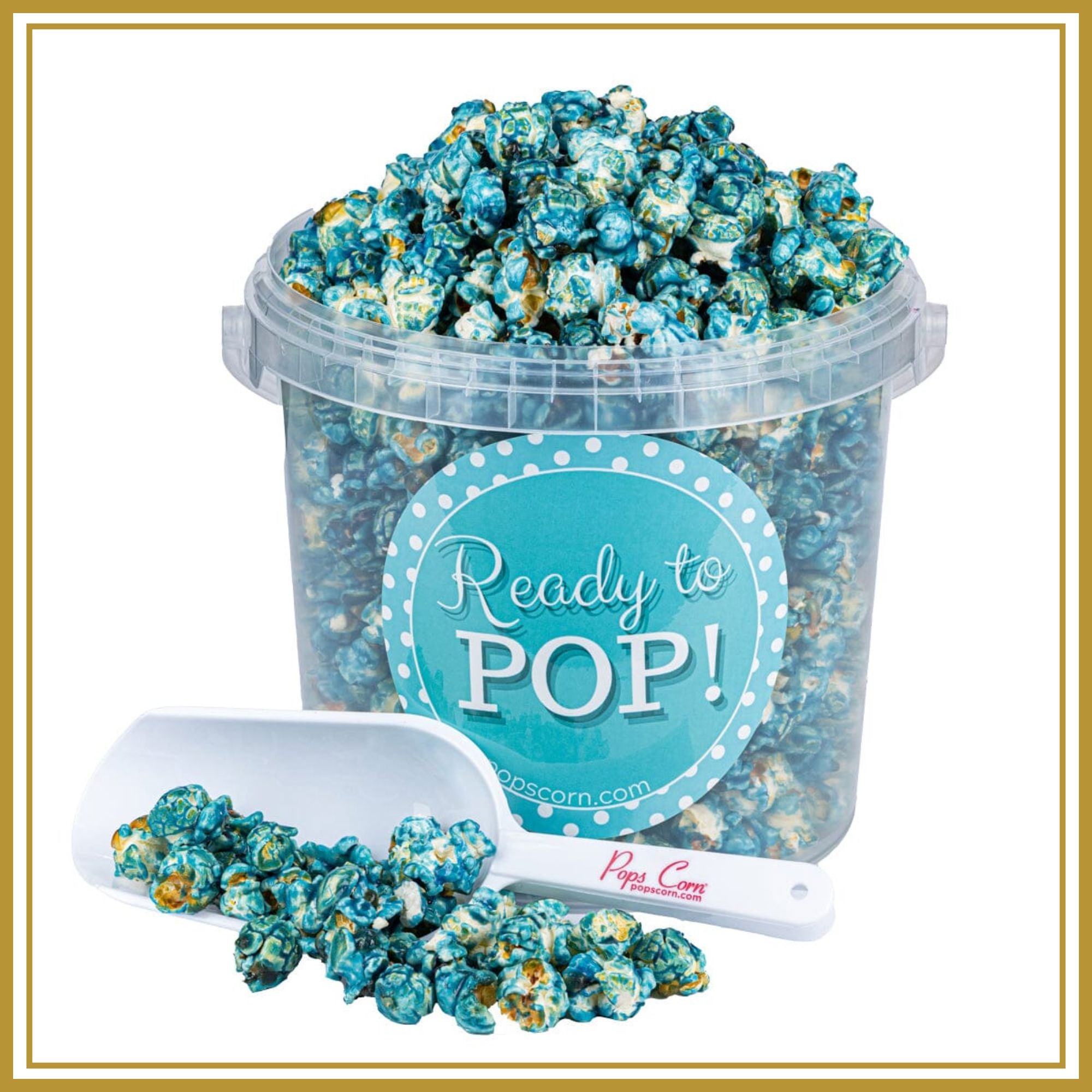 Blue Caramel Popcorn Buckets Pops Corn