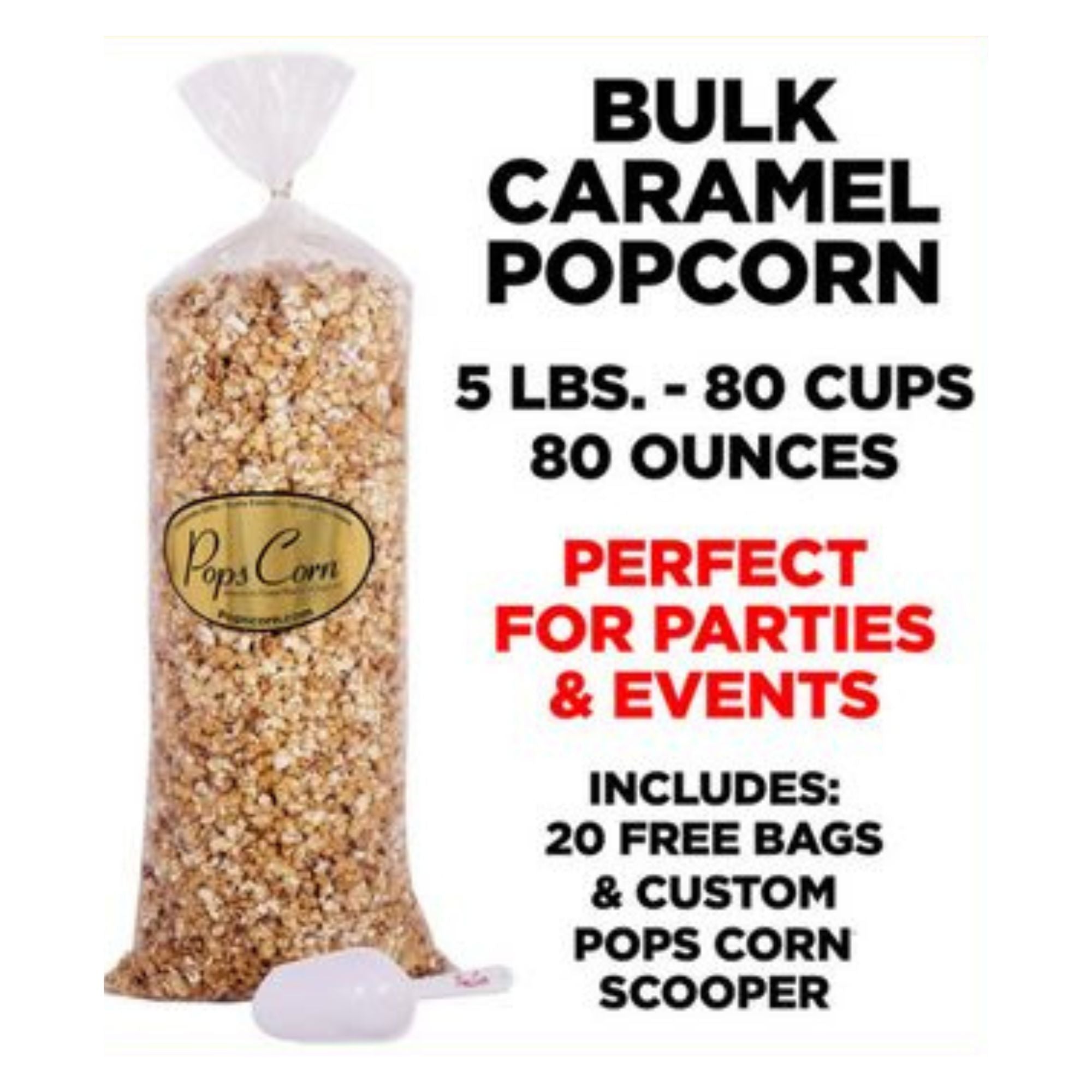 Bulk Caramel Gourmet Popcorn Bulk Bags Pops Corn