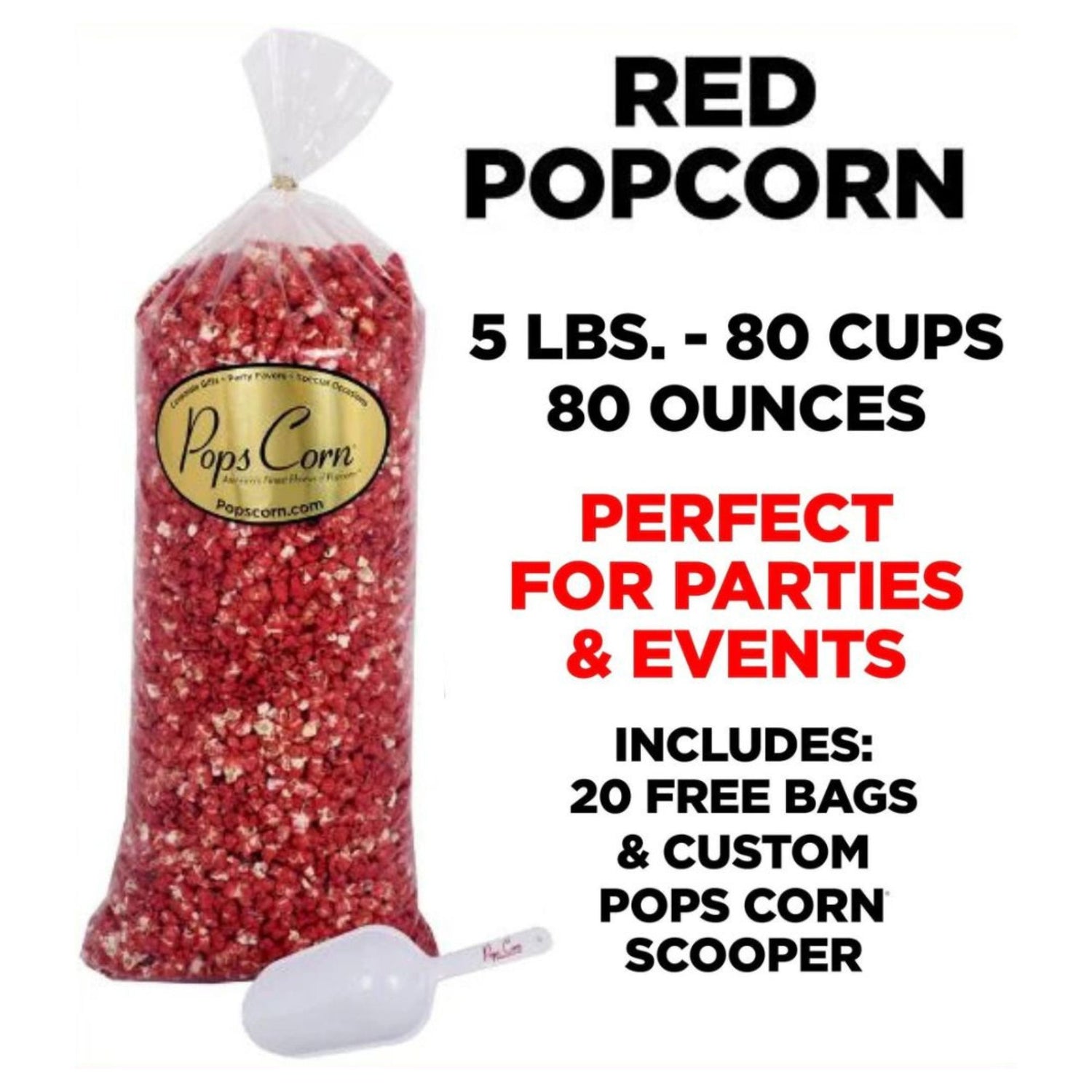 Bulk Red Popcorn Bulk Bags Pops Corn