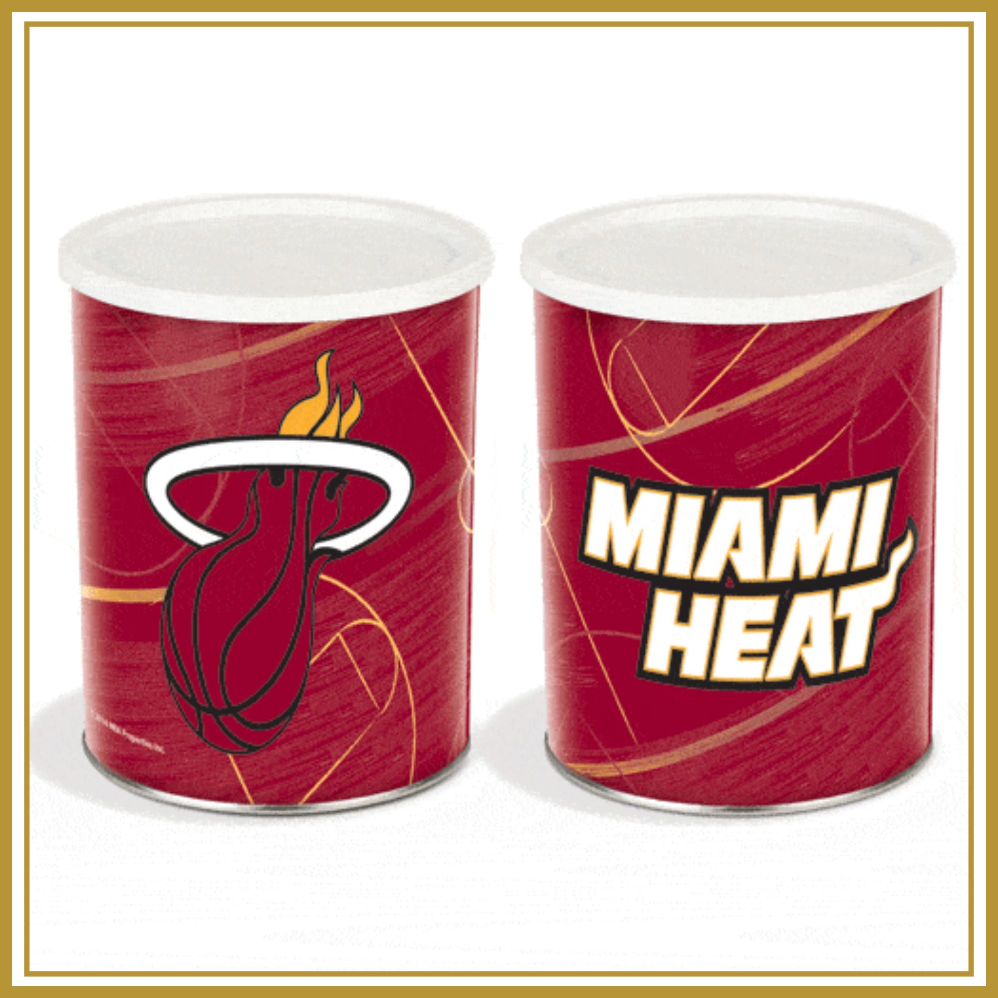 Miami Heat One Gallon-Free Shipping Sports Popcorn Tin vendor-unknown