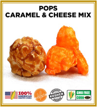 Load image into Gallery viewer, Caramel &amp; Cheese Sweet &amp; Salty Pops Bulk Popcorn Bags. Made fresh to order! ?✔ Pops Corn 