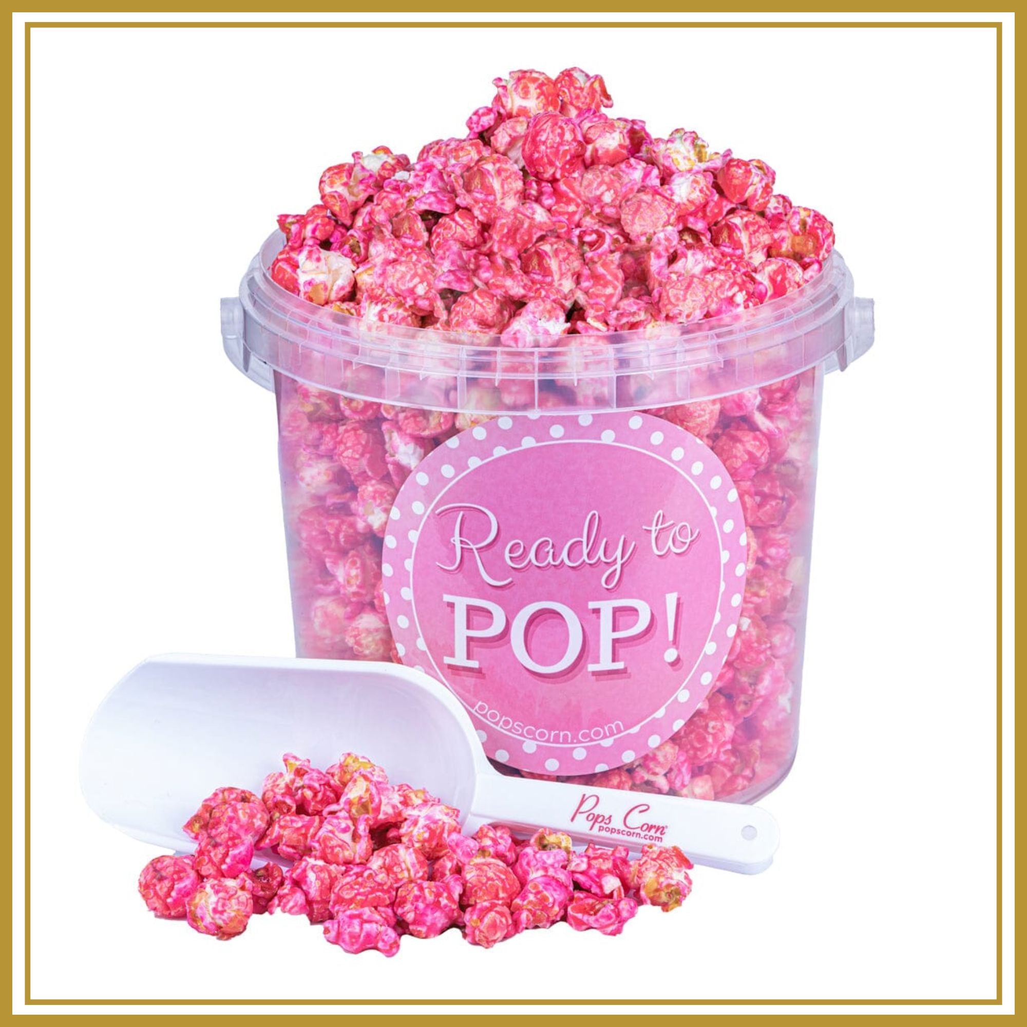 Pink Caramel Popcorn Buckets Pops Corn
