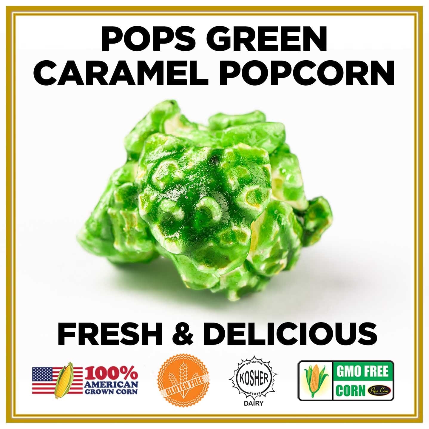 Green Popcorn Pops Bulk Popcorn Bags. Made fresh to order! ?✔ Pops Corn