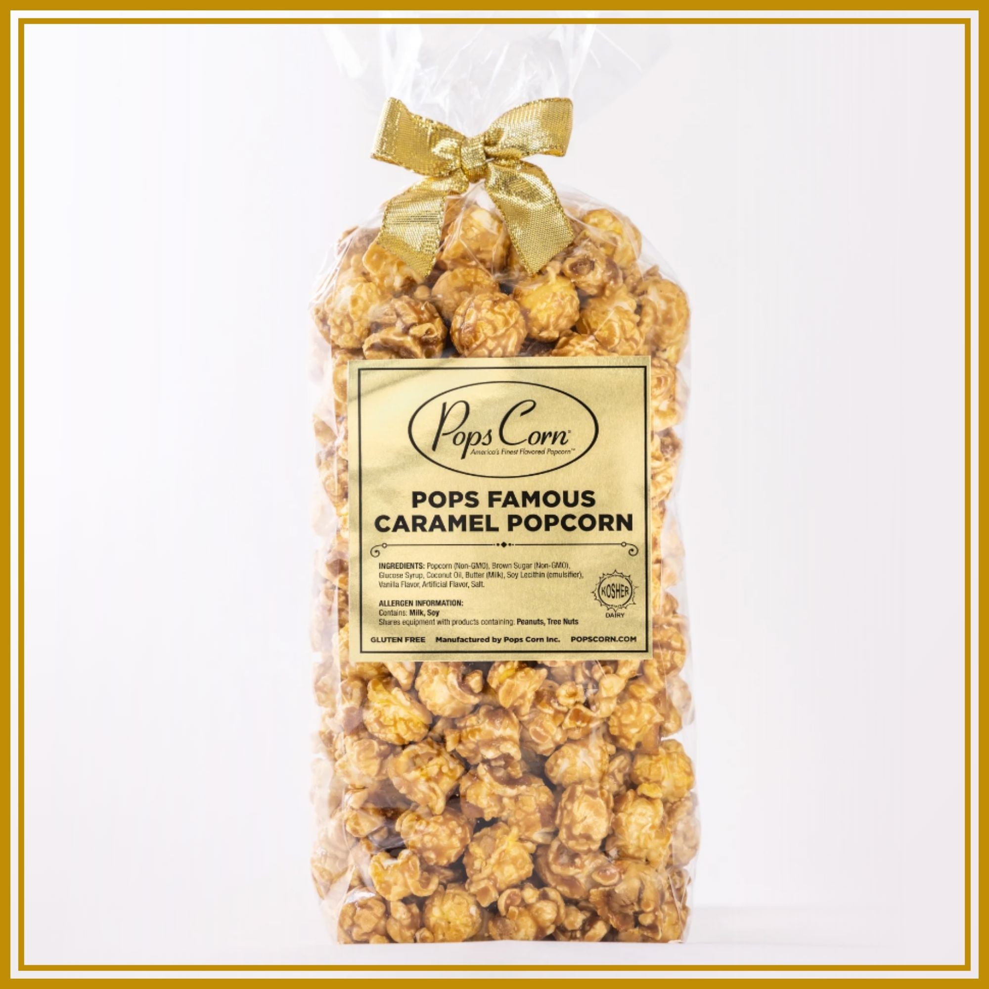 24 Pack-Gourmet Caramel Popcorn | Party Favor Bags | Pops Corn