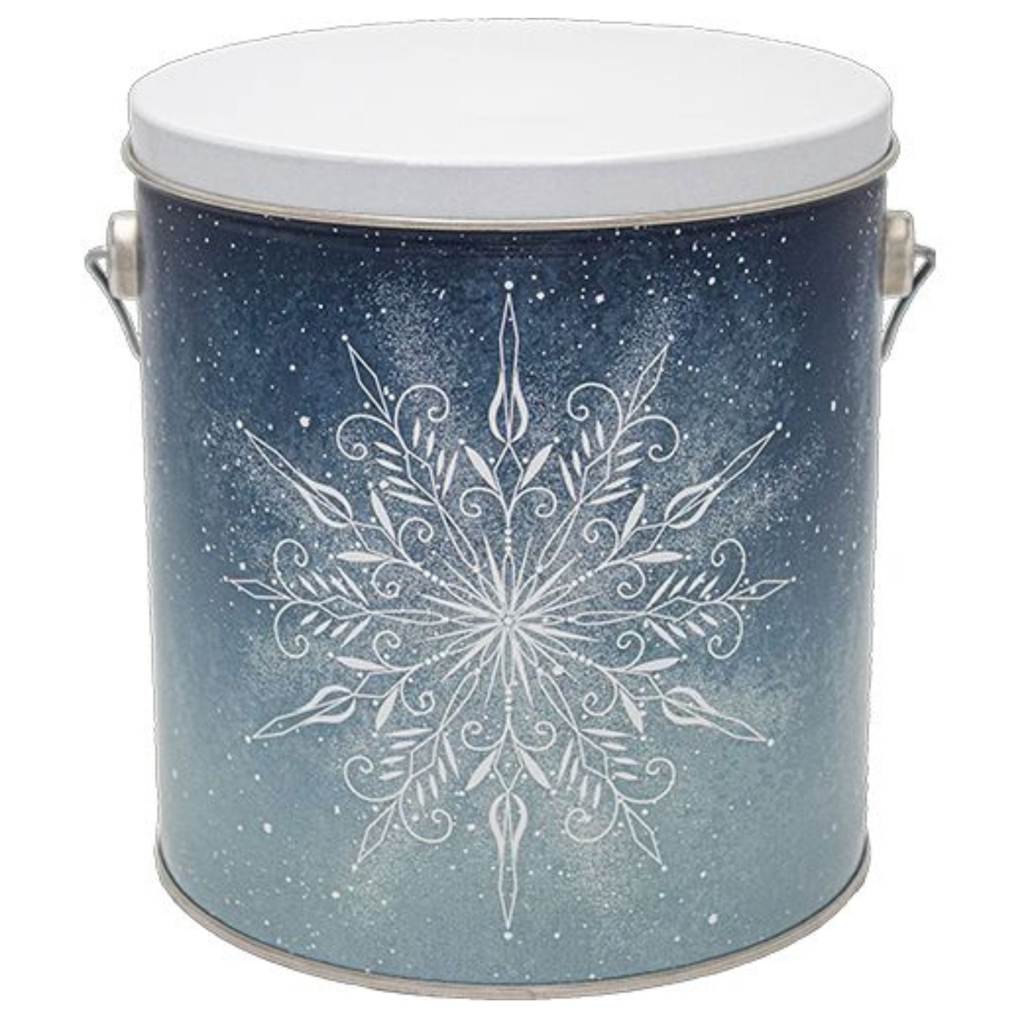 1 Gallon First Snowfall Popcorn Tin โ Choose Up to 3 Flavors | Holiday Gift Tin | Free Shipping | Pops Cornยฎ Holiday Tin Pops Corn