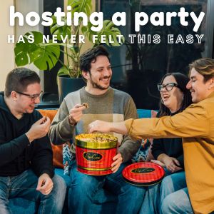 2 Gallon Pops Signature Gourmet Popcorn Tin | Holiday & Corporate Popcorn Gift | Pops Corn Valentine&