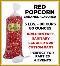 Load image into Gallery viewer, Red Popcorn 🍓 Pops Bulk Popcorn Bags. Made fresh to order! ?✔ Pops Corn 