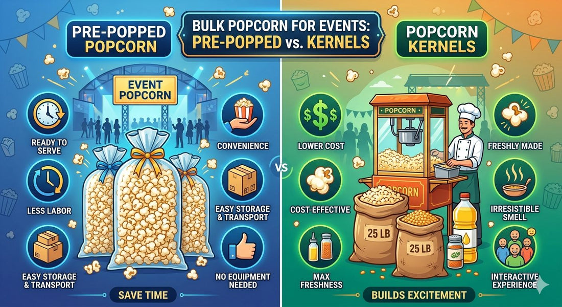 Popcorn V Bulk Popcorn for Events: Pre-Popped vs. Kernels (Which Is Better ...