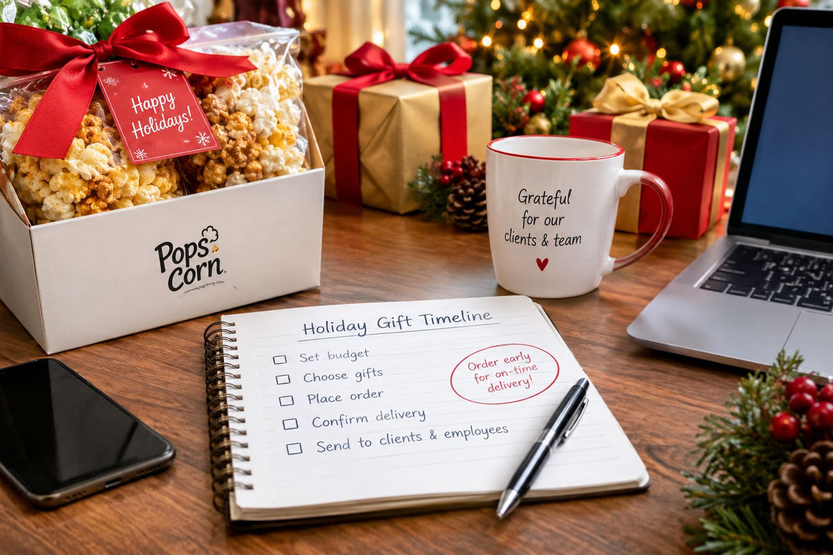 Corporate Holiday Gift Timeline: When to Order Client & Employee Gifts (and Avoid the December Rush)