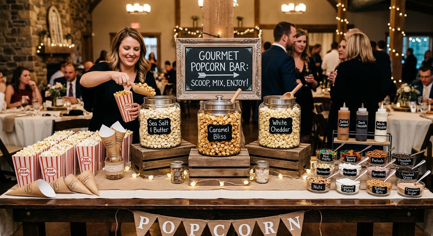 How to Set Up a Gourmet Popcorn Bar That Guests Will Love