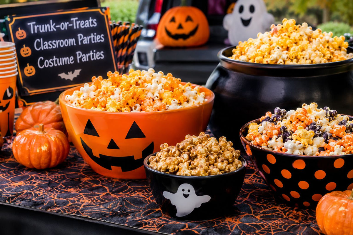 Halloween Popcorn Ideas: Bulk Gourmet Popcorn for Trunk-or-Treats, Classroom Parties & Costume Parties