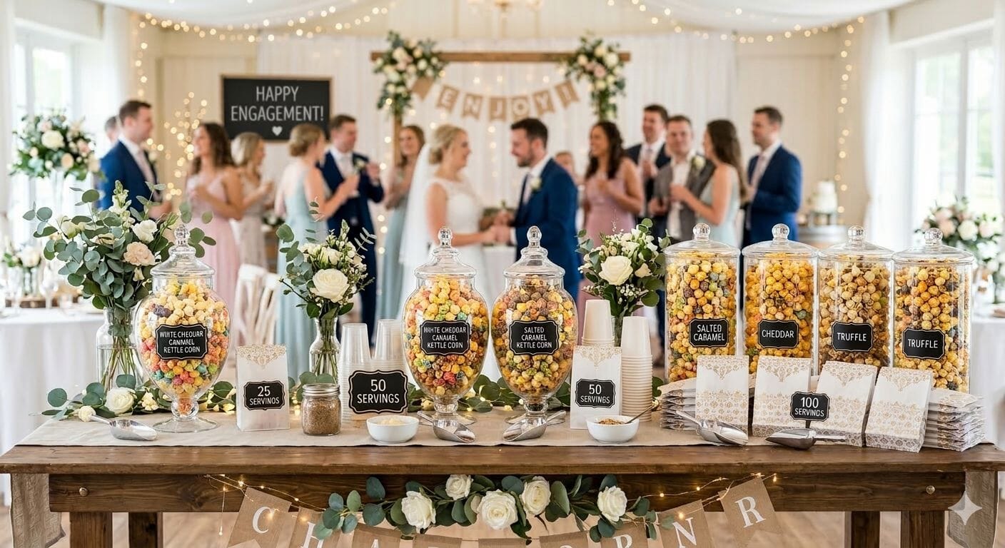 How Much Gourmet Popcorn Do You Need for 25, 50 or 100 Guests? (A Complete Party Guide)
