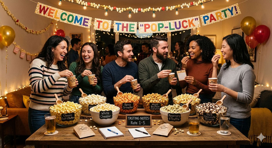 Pop Luck Host a Pop-Luck: Ultimate Bulk Popcorn Tasting Party Guide – Pops Corn