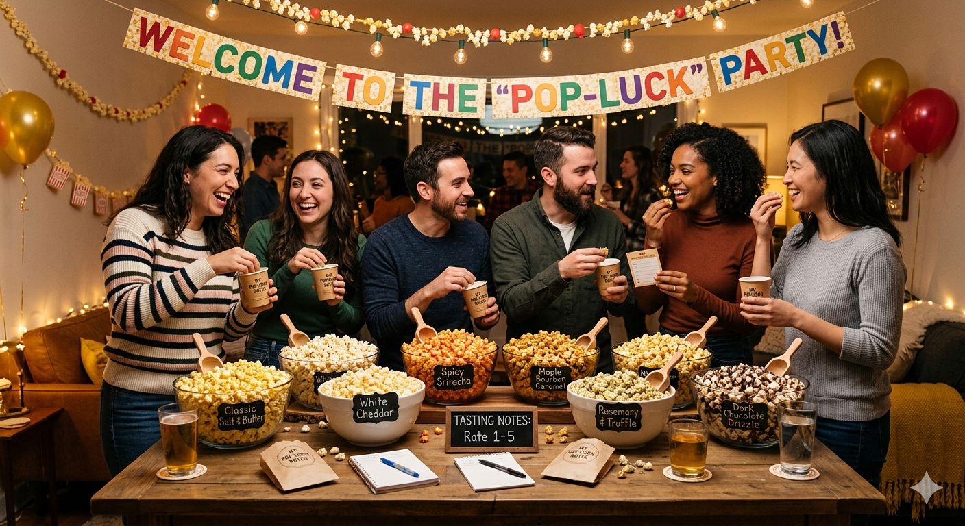 The 'Pop-Luck' Party: How to Host a Bulk Popcorn Tasting Night with Friends