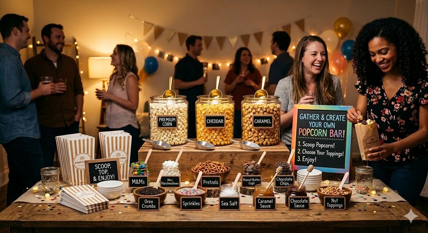 How to Set Up a Popcorn Bar at a Party