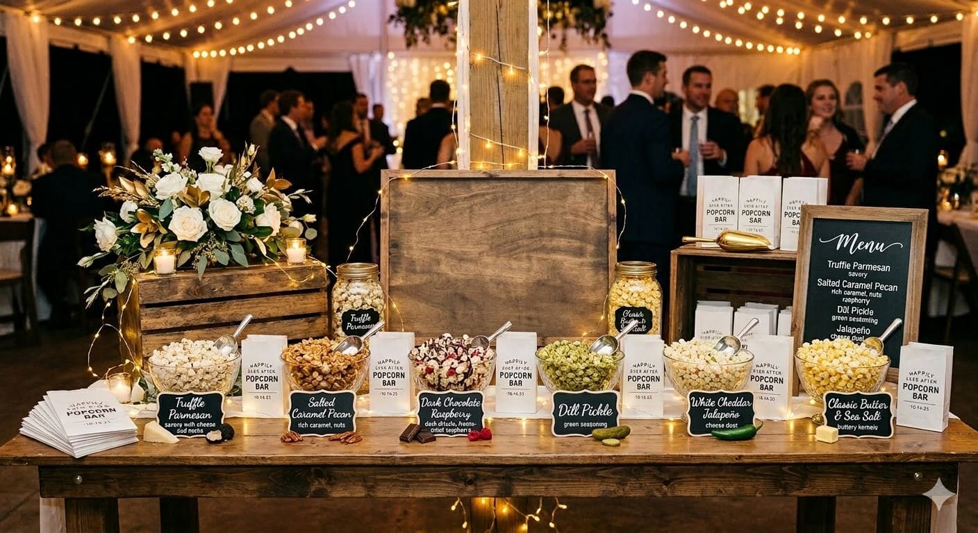 The Best Gourmet Popcorn Flavors for a Wedding