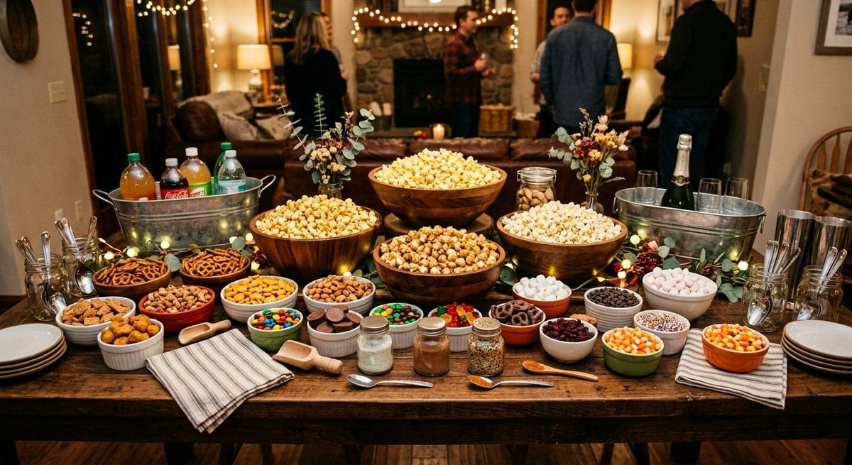 The Charcuterie Board Alternative: How to Build a Popcorn Snack-Cuterie Table