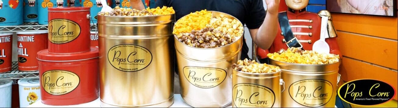 Elevate Gifting with Signature Gold Popcorn Tins