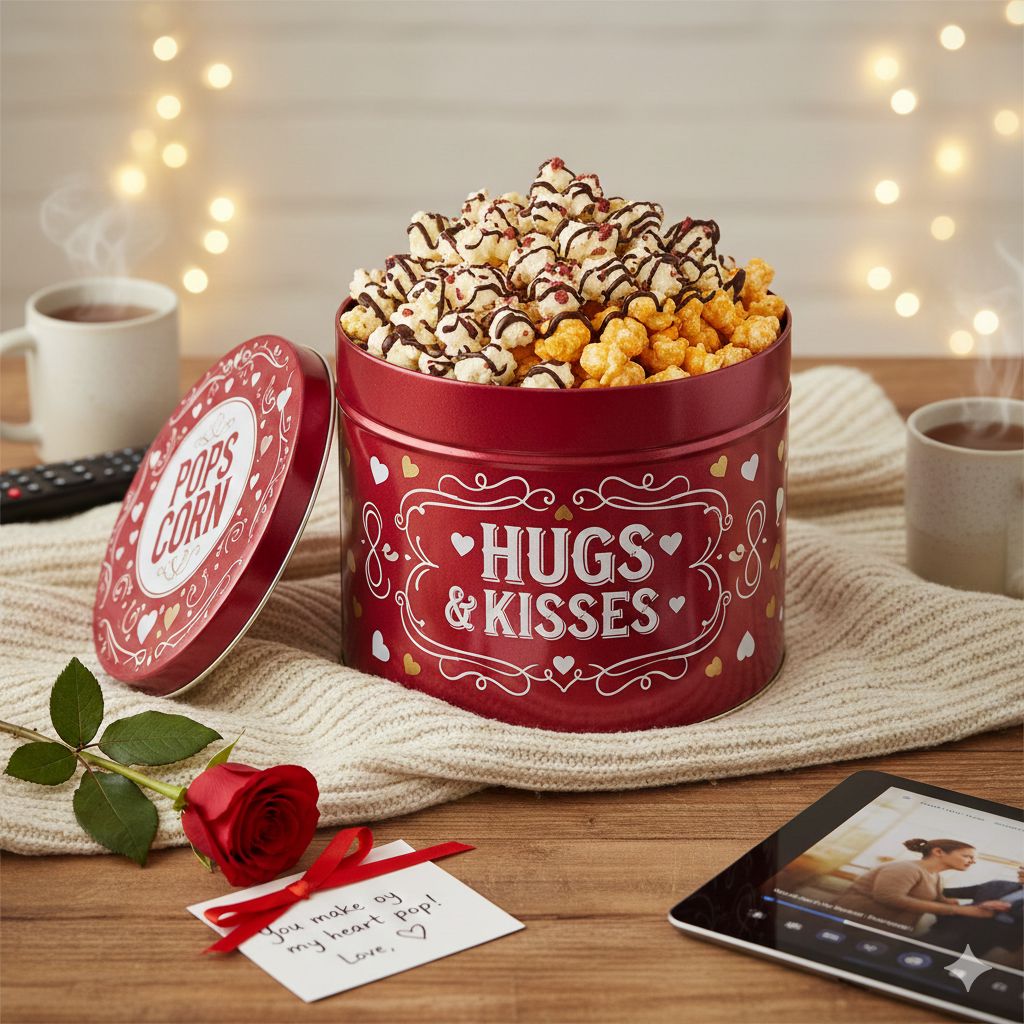 Why a Gourmet Popcorn Tin is the Sweetest Surprise This Valentine’s Day
