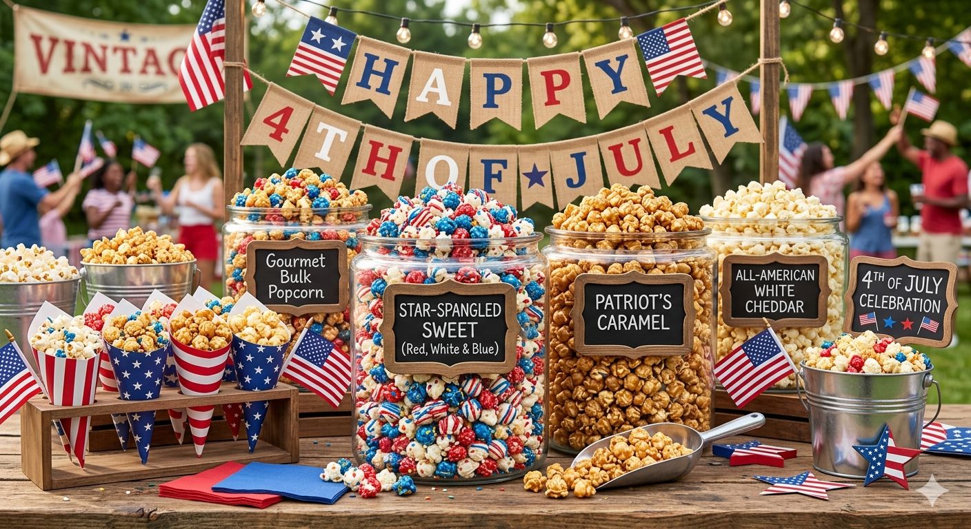 The Secret to a Stress-Free 4th of July? Bulk Gourmet Popcorn