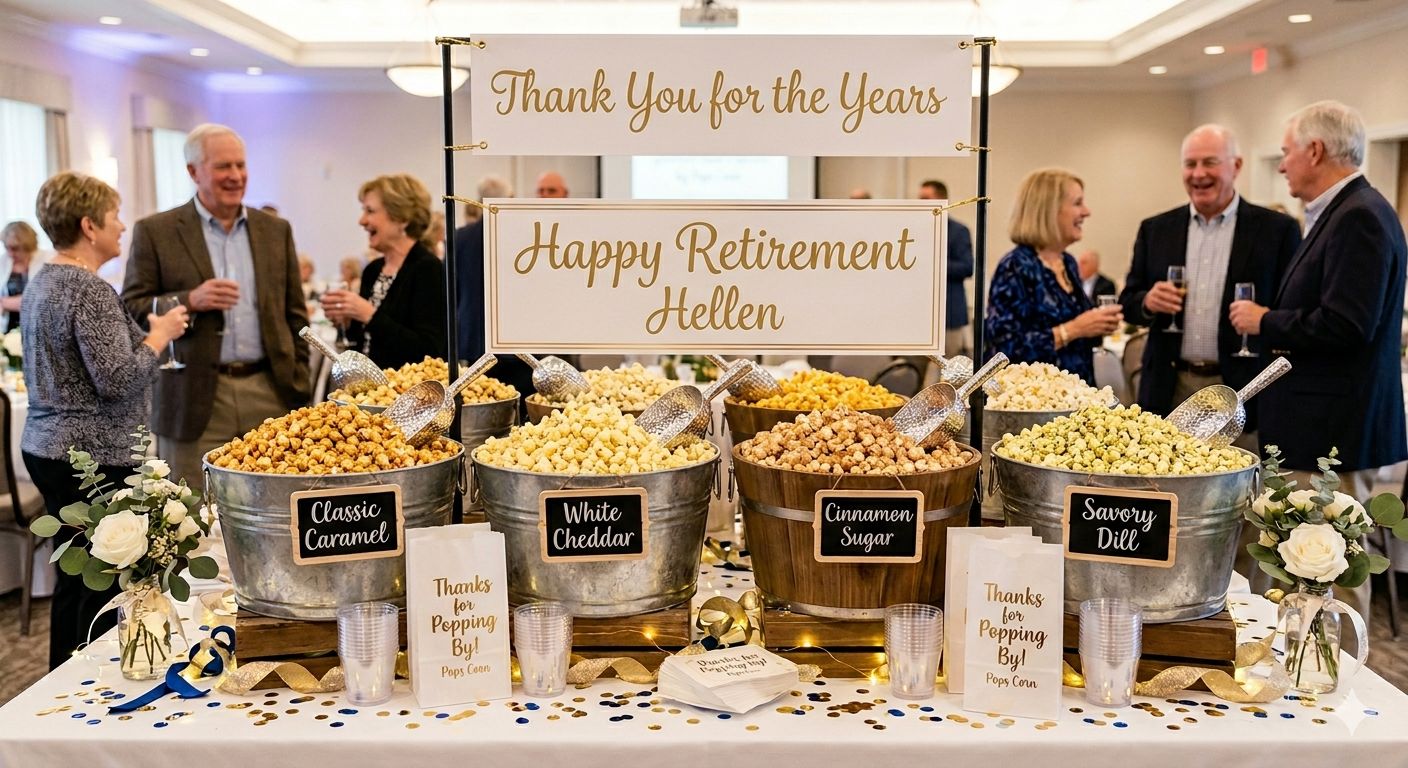 Make Their Retirement Pop with Gourmet Bulk Popcorn!
