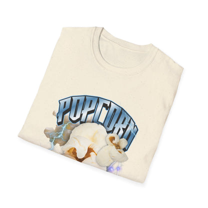 Popcorn Graphic Meme T-Shirt — Retro Movie Snack Tee T-Shirt Printify 