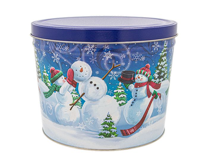 2 Gallon Feeling Frosty Tin | Holiday &amp; Corporate Popcorn Gift | Pops Corn Signature Tins Pops Corn 