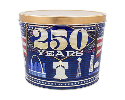 2 Gallon 250th Birthday Signature Tins Pops Corn 