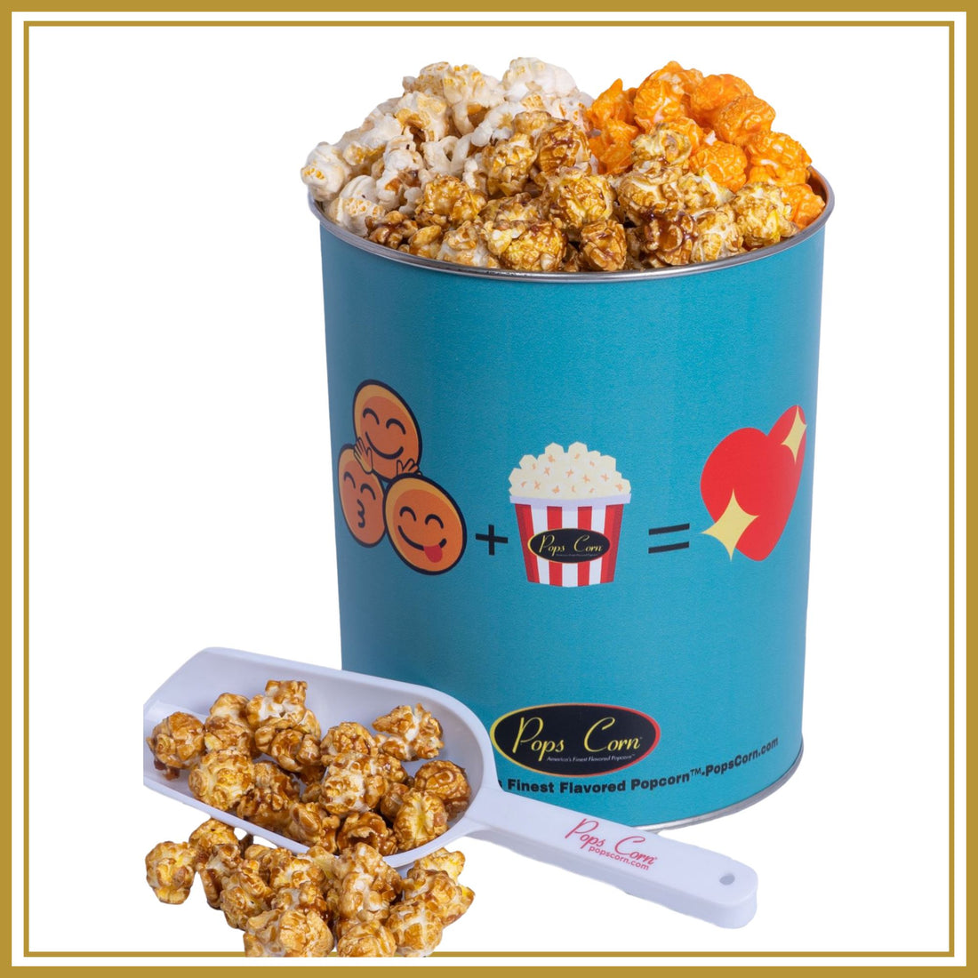 1 Gallon Emoji-Free Shipping Signature Tins Pops Corn