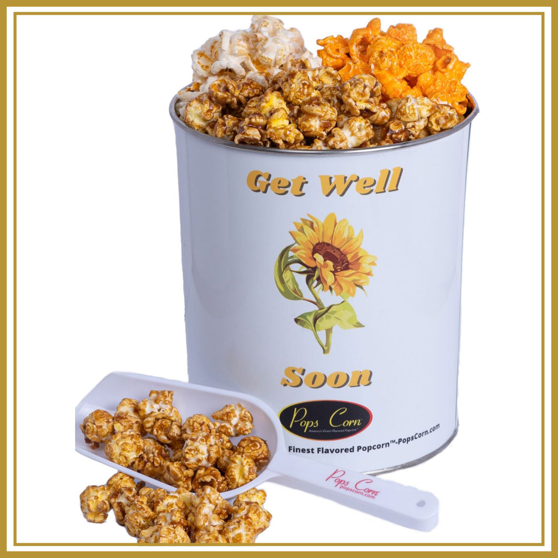 One Gallon Get Well-Free Shipping Signature Tins Pops Corn 
