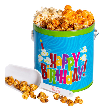 1 Gallon Happy Birthday-Free Shipping Signature Tins Pops Corn 