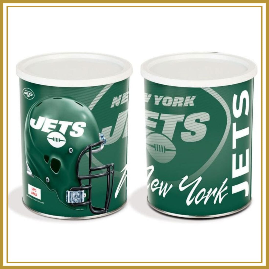 New York Jets One Gallon-Free Shipping Sports Popcorn Tin vendor-unknown 