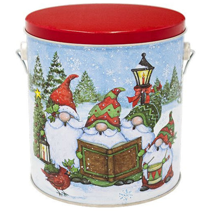 1 Gallon Festive Gnomes Popcorn Tin – Choose Up to 3 Flavors | Holiday Gift Tin | Free Shipping | Pops Corn® Holiday Tin Pops Corn 