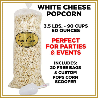 Bulk Gourmet White Cheese Popcorn Bulk Bags Pops Corn 