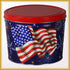 2 Gallon American Flag Signature Tins Pops Corn 