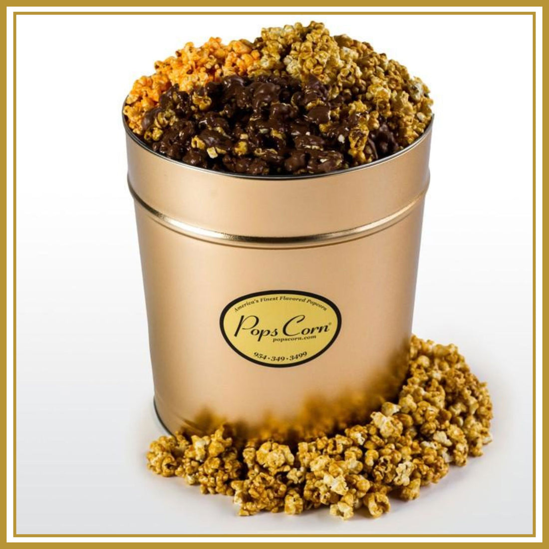 4 Gallon Signature Gold-Free Shipping Signature Tins Pops Corn 