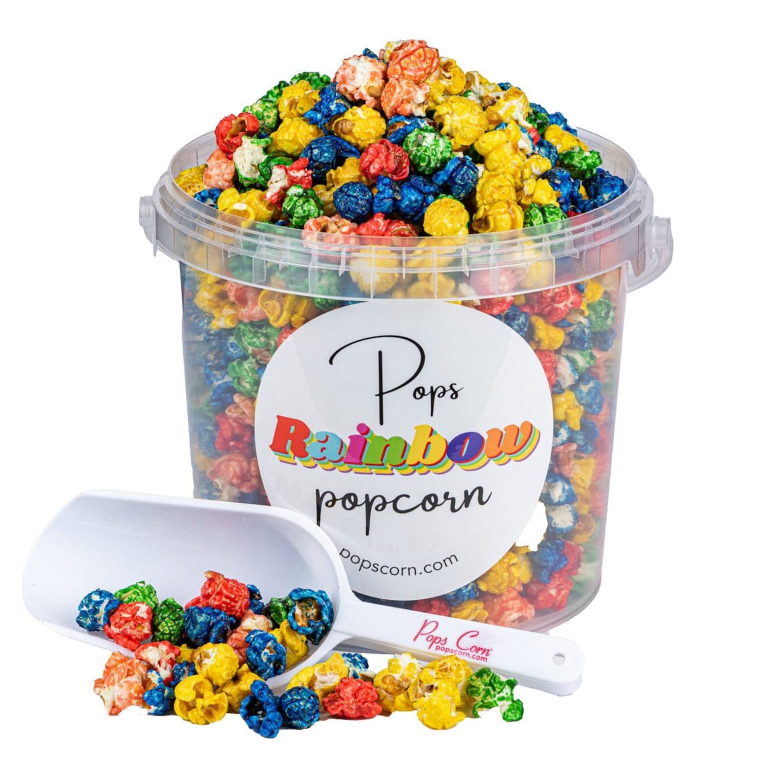 Rainbow Popcorn Buckets Pops Corn 