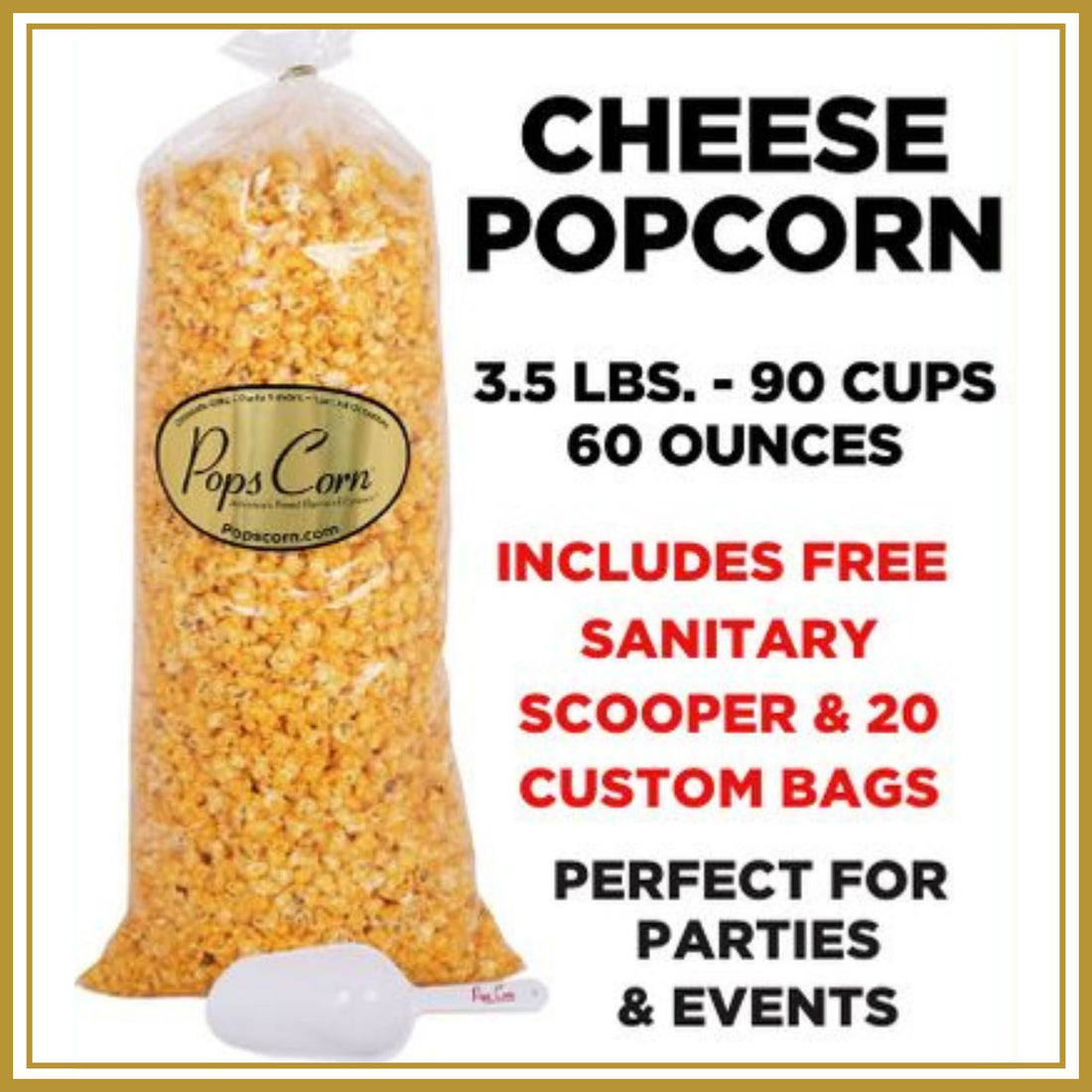 Bulk Gourmet Cheese Popcorn Bulk Bags Pops Corn
