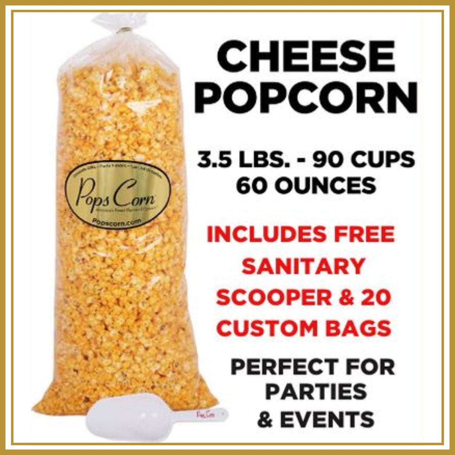 Bulk Gourmet Cheese Popcorn Bulk Bags Pops Corn 