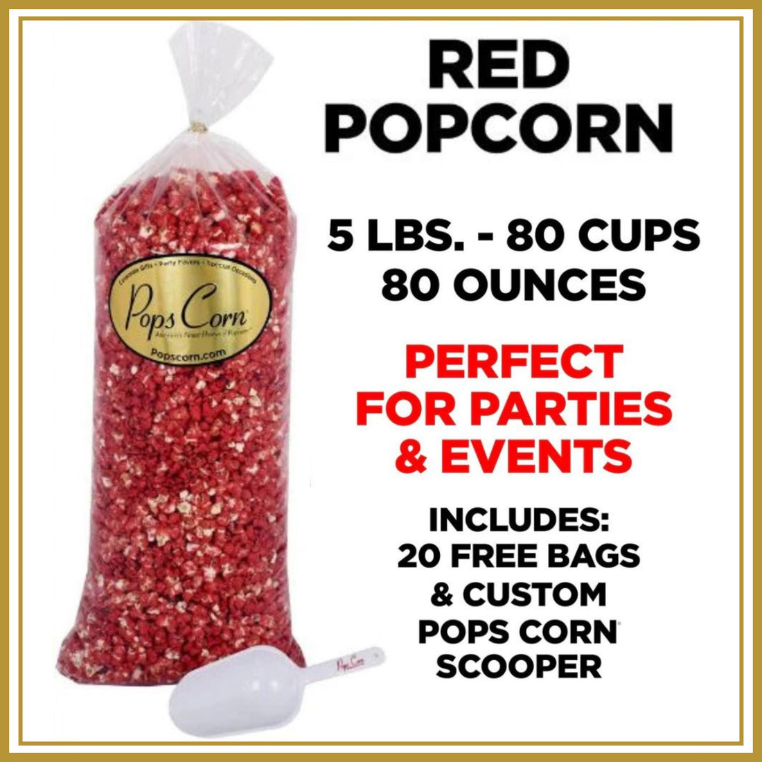 Bulk Red Popcorn Bulk Bags Pops Corn