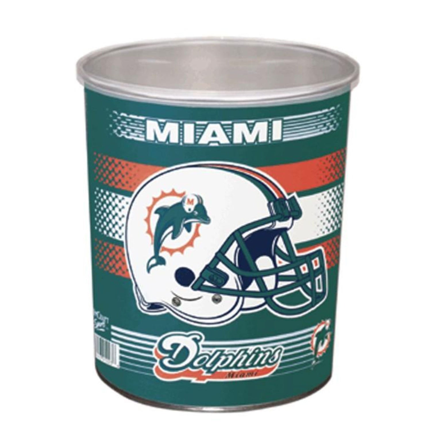 Miami Dolphins One Gallon-Free Shipping Sports Popcorn Tin vendor-unknown 