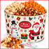 2 Gallon Christmas Pop Pop Pop Popcorn Tin | Gourmet Holiday Popcorn Gift | Pops Corn Father&