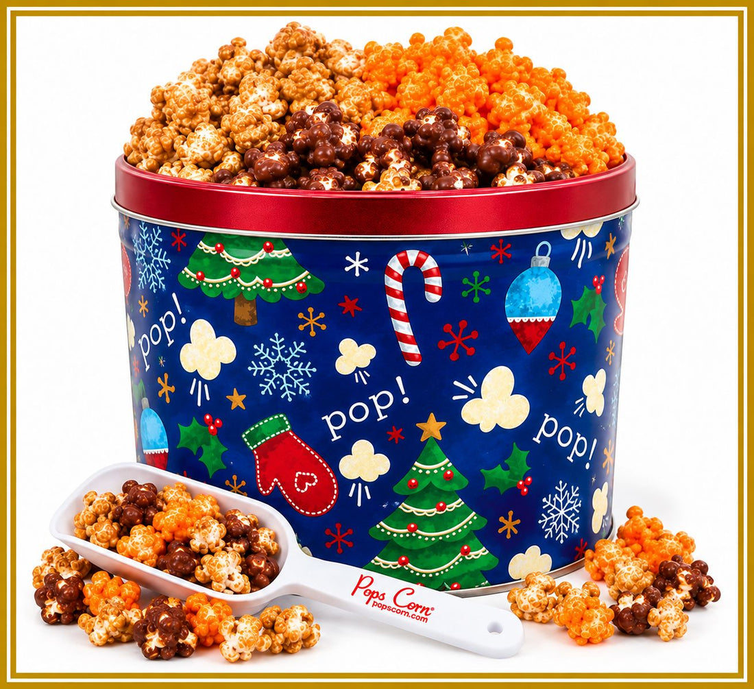 2 Gallon Pop Pop Pop Tin | Gourmet Holiday Popcorn Gift | Pops Corn Signature Tins vendor-unknown 