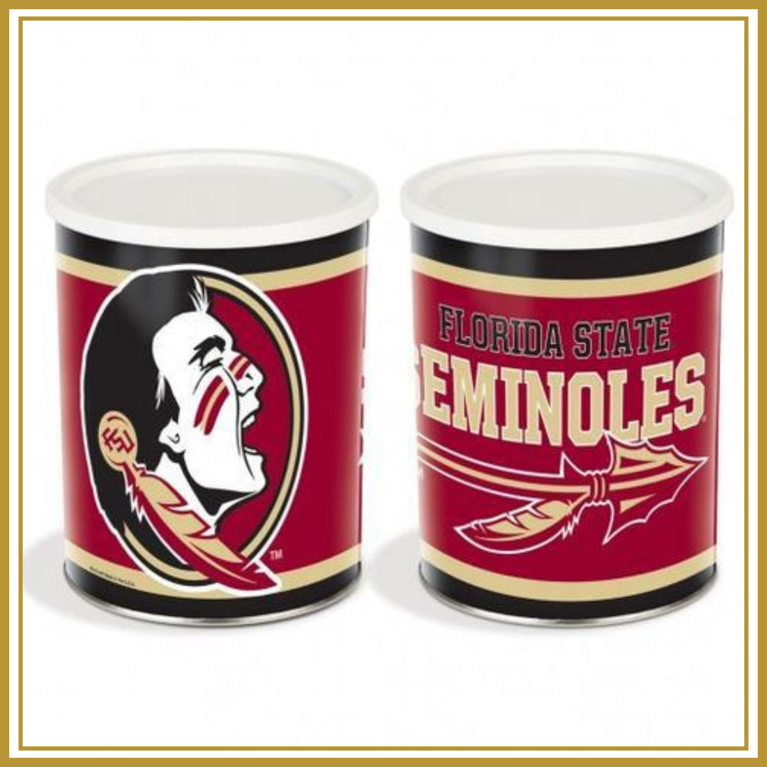 Florida State Seminoles One Gallon-Free Shipping Sports Popcorn Tin vendor-unknown 