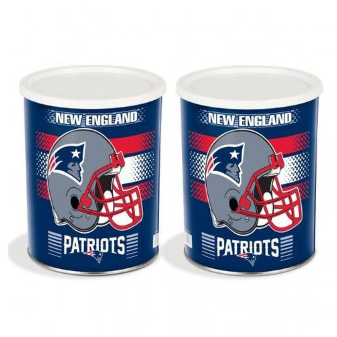 New England Patriots One Gallon-Free Shipping Sports Popcorn Tin Pops Corn 