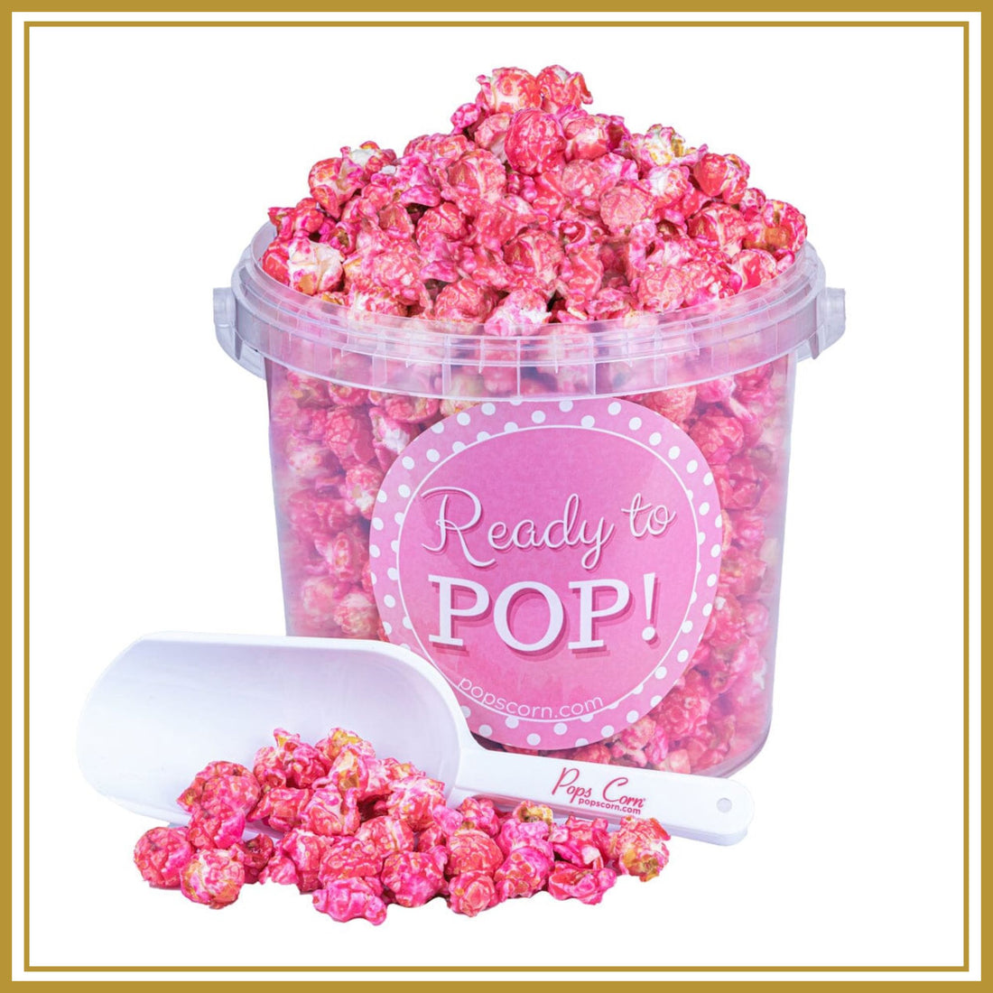 Pink Caramel Popcorn Buckets Pops Corn