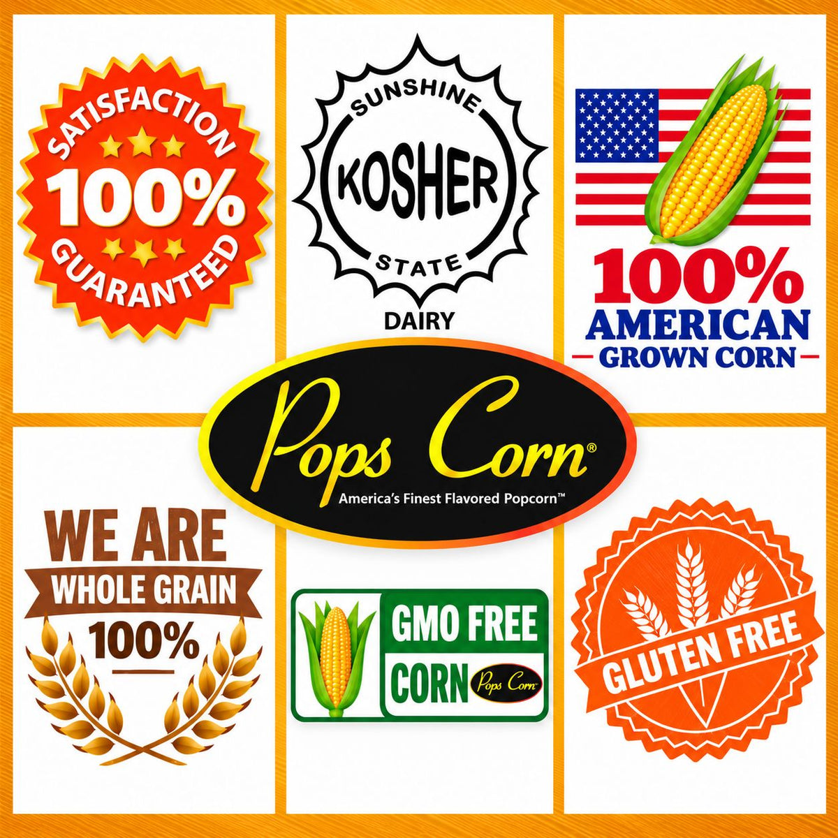 Movie Theater Butter Popcorn – XL Bulk Bag | 90 oz (300 Cups) | Wholesale Popcorn for Events | Pops Corn® Bulk Bags Pops Corn 