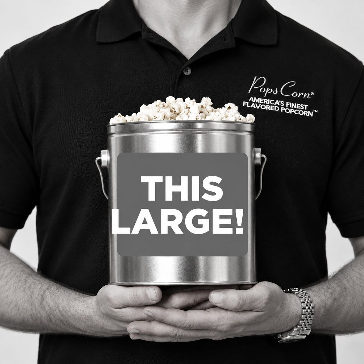 1 Gallon Congratulations Tin | Free Shipping | Pops Corn® Holiday Tin Pops Corn 