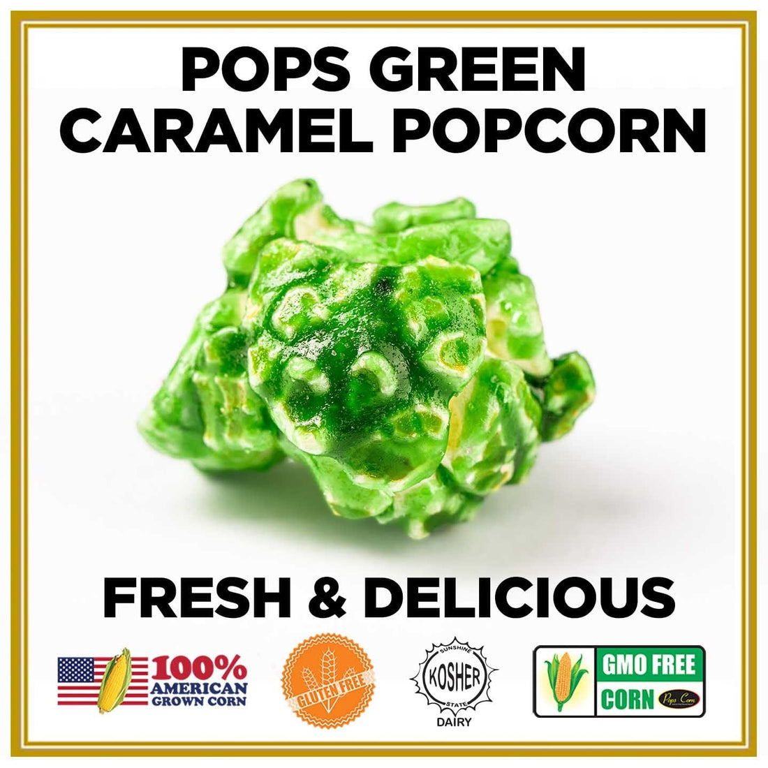 Green Popcorn Pops Bulk Popcorn Bags. Made fresh to order! ?✔ Pops Corn